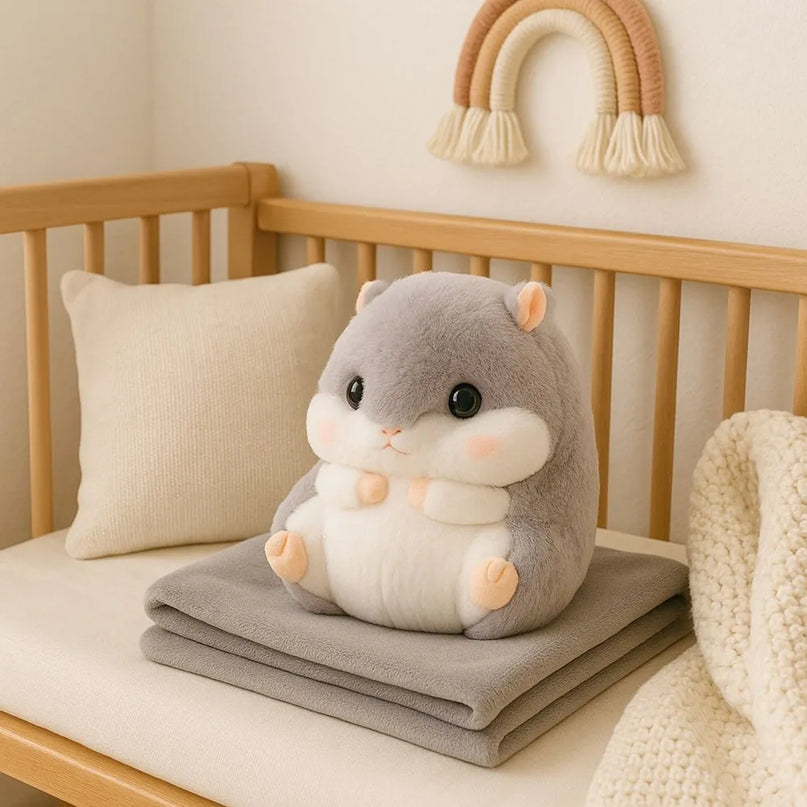 3in1 žiurkėnas su antklode ir rankų šildytuvu