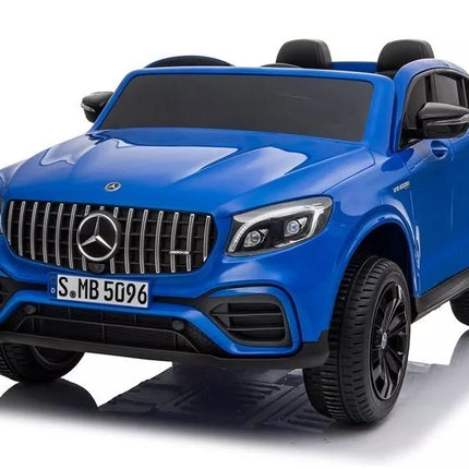 Elektrinis pasivažinėjimo automobilis Mercedes GLC 63S QLS MP4 (mėlynas)