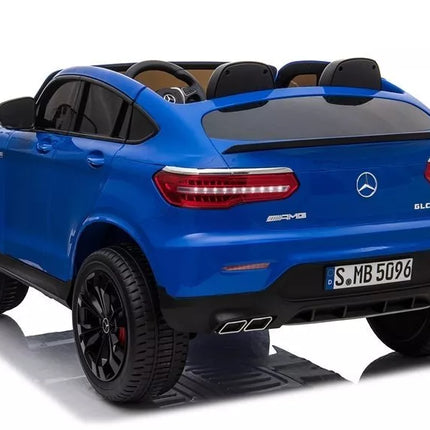 Elektrinis pasivažinėjimo automobilis Mercedes GLC 63S QLS MP4 (mėlynas)