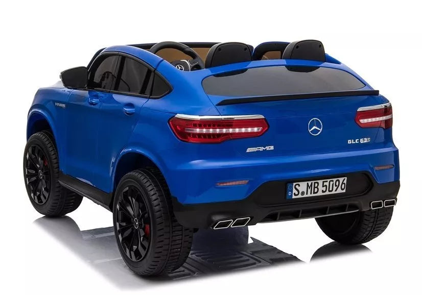 Elektrinis pasivažinėjimo automobilis Mercedes GLC 63S QLS MP4 (mėlynas)