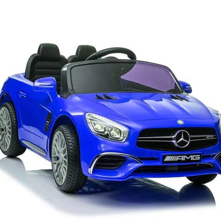 Elektrinis vaikiškas automobilis Mercedes SL65 S (mėlynas, lakuotas, su LCD ekranu)