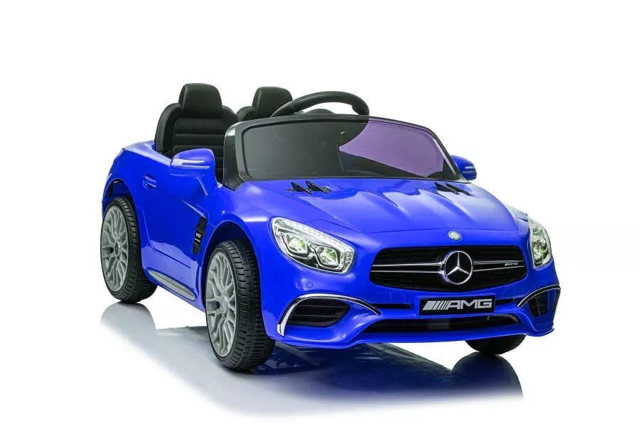 Elektrinis vaikiškas automobilis Mercedes SL65 S (mėlynas, lakuotas, su LCD ekranu)