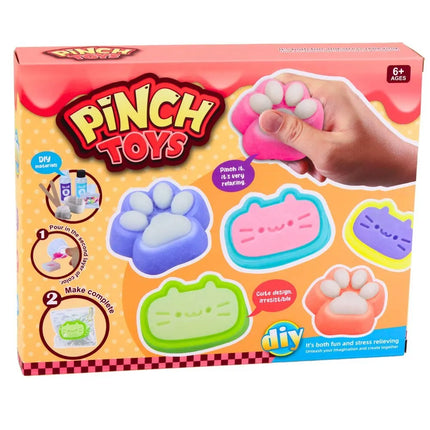 44 dalių kačiuko letenėlės DIY squishy rinkinys