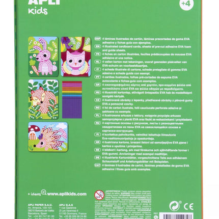 EVA porolono mozaika „Gyvūnai“