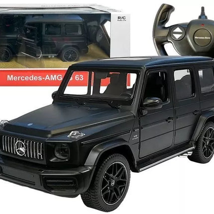 Mercedes G63 RASTAR 1:14 – juodas nuotolinio valdymo bekelės automobilis (2.4G)