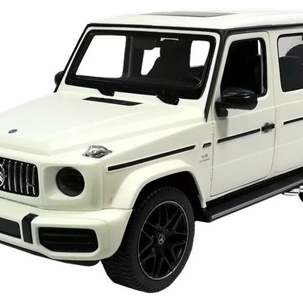 Mercedes G63 RASTAR 1:14 – baltas nuotolinio valdymo bekelės automobilis (2.4G)