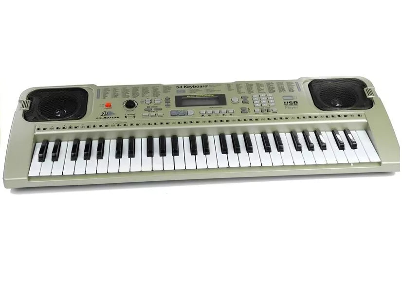 MQ807 muzikinis pianinas su mikrofonu