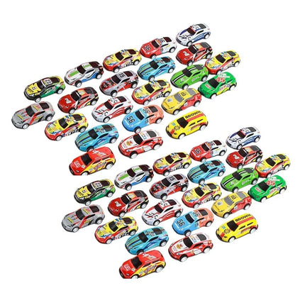 48 mini traukos automobilių rinkinys lagamine
