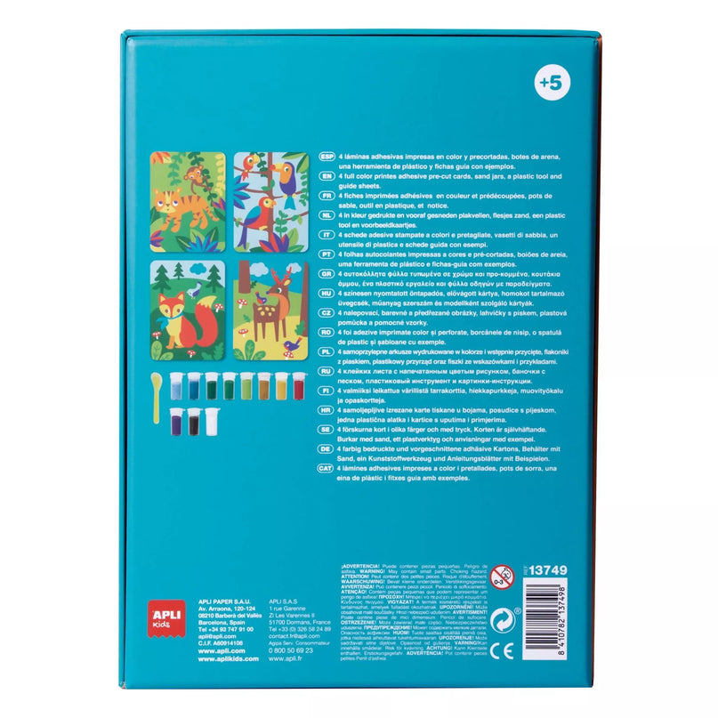 APLI Kids kūrybinis rinkinys SPALVOTO SMĖLIO MENAS