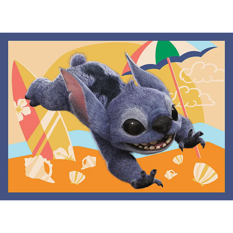 4in1 dėlionė „Havajų atostogos“ – Lilo & Stitch