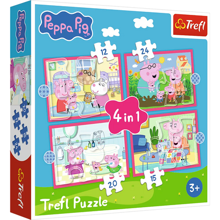 4in1 dėlionė „Peppa mėgsta nuotykius“