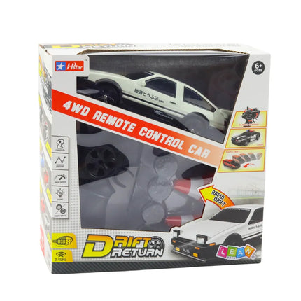 4WD baltas RC drift automobilis