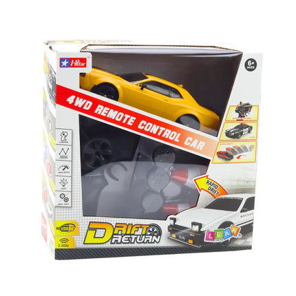 4WD geltonas drift automobilis RC