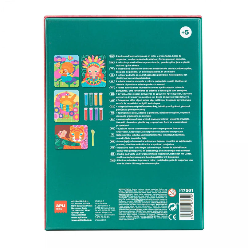 Apli Kids kūrybinis rinkinys „Glitter art”