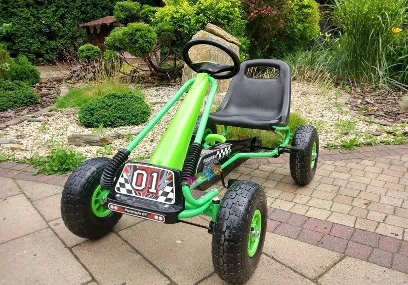 A-15 kartingas žalios spalvos