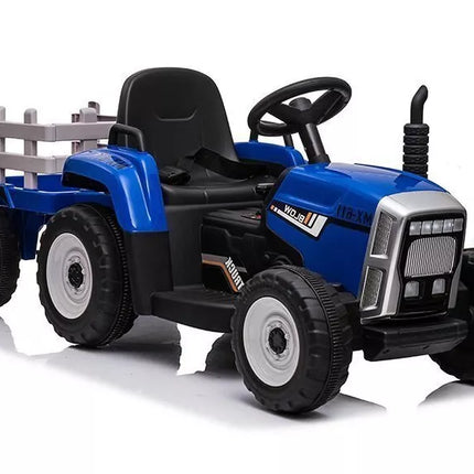 XMX611 elektrinis važiuojamasis traktorius, mėlynas