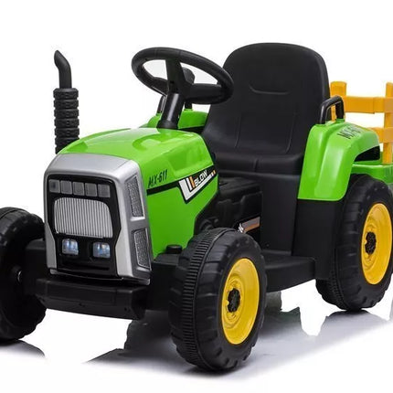 XMX611 elektrinis važiuojamasis traktorius, žalias