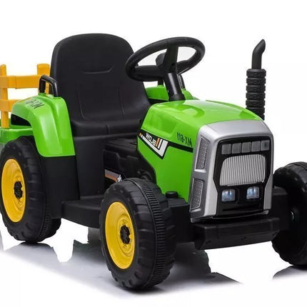 XMX611 elektrinis važiuojamasis traktorius, žalias