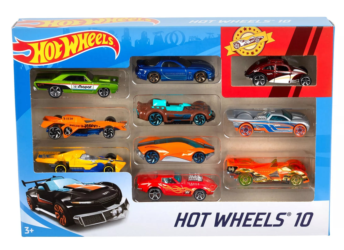 HOT WHEELS dešimties automodeliukų rinkinys (54886)