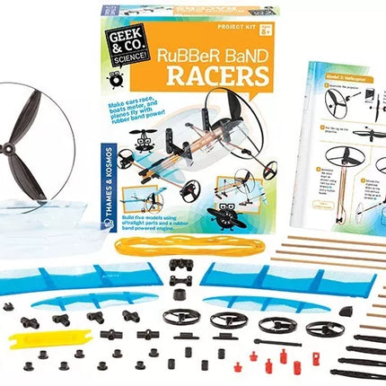 Geek&Co mokslinis rinkinys Rubber Band Racers