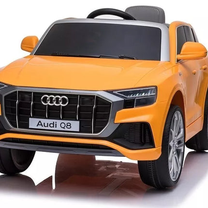 Elektrinis vaikiškas automobilis Audi Q8 – geltonas