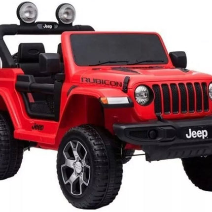 Elektrinis automobilis vaikams Jeep Wrangler Rubicon (raudonas)