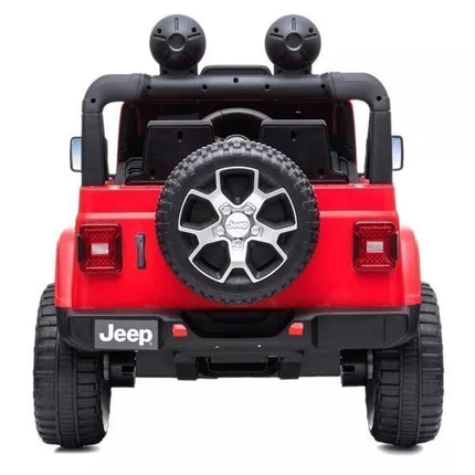 Elektrinis automobilis vaikams Jeep Wrangler Rubicon (raudonas)