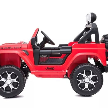 Elektrinis automobilis vaikams Jeep Wrangler Rubicon (raudonas)