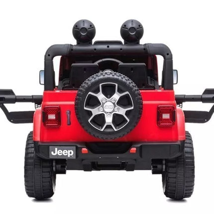 Elektrinis automobilis vaikams Jeep Wrangler Rubicon (raudonas)