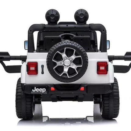 Elektrinis automobilis vaikams Jeep Wrangler Rubicon (baltas)