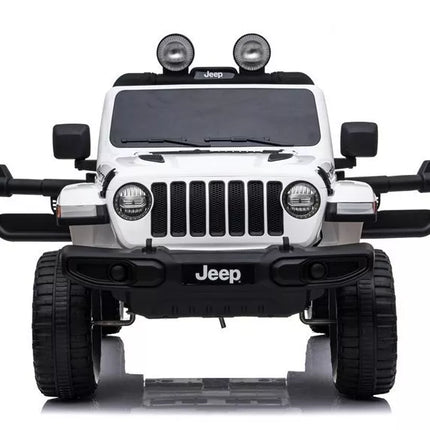 Elektrinis automobilis vaikams Jeep Wrangler Rubicon (baltas)