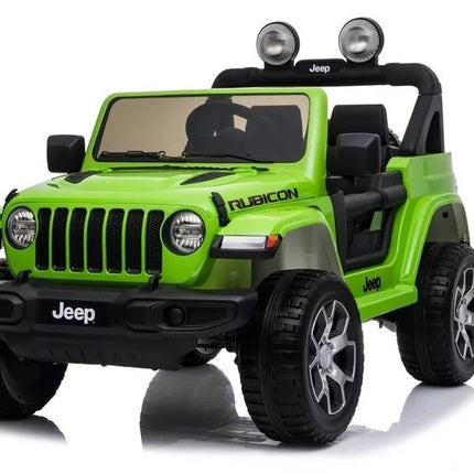 Elektrinis automobilis vaikams Jeep Wrangler Rubicon (žalias)