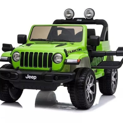Elektrinis automobilis vaikams Jeep Wrangler Rubicon (žalias)