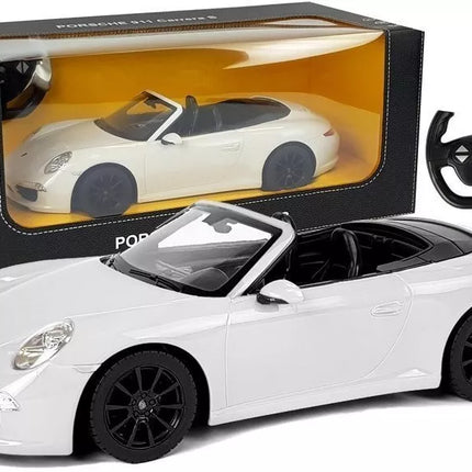 Porsche 911 Carrera S RASTAR 1:12 – baltas nuotolinio valdymo automobilis
