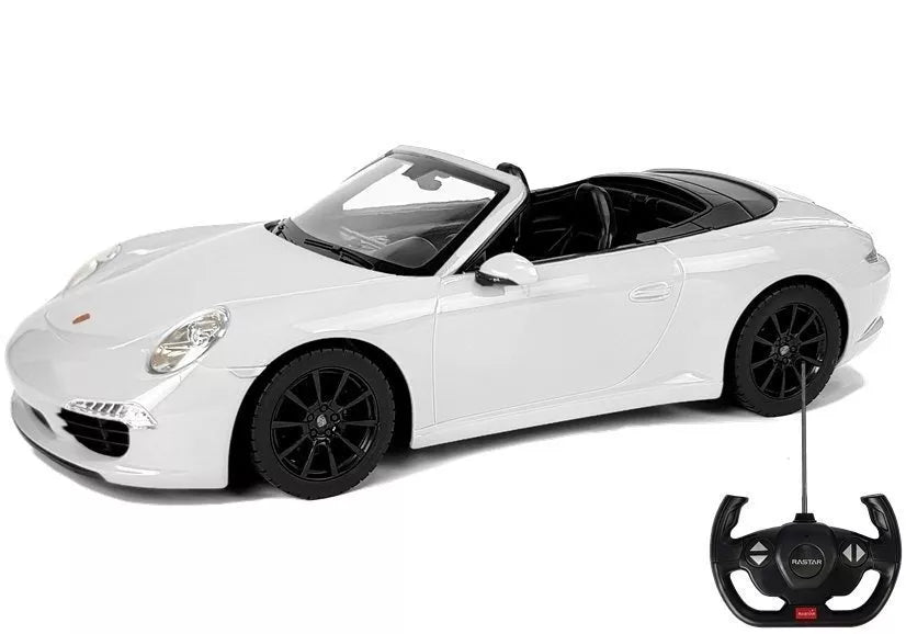 Porsche 911 Carrera S RASTAR 1:12 – baltas nuotolinio valdymo automobilis