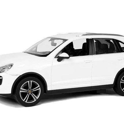 Porsche Cayenne RASTAR 1:14 – baltas nuotolinio valdymo automobilis (2.4G)