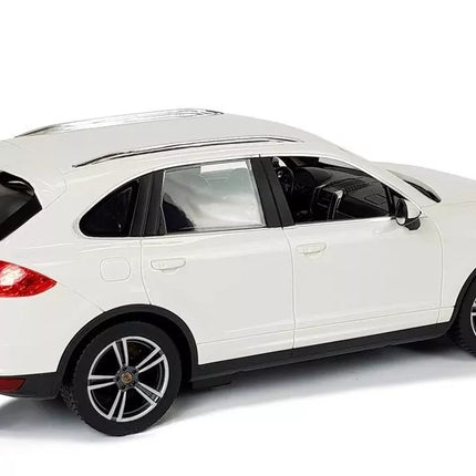 Porsche Cayenne RASTAR 1:14 – baltas nuotolinio valdymo automobilis (2.4G)