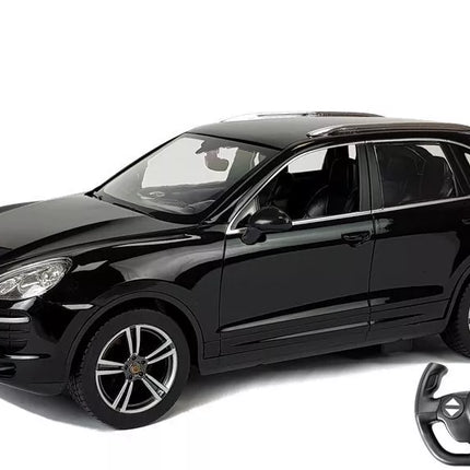 Porsche Cayenne Turbo RASTAR 1:14 – juodas nuotolinio valdymo automobilis (2.4G)