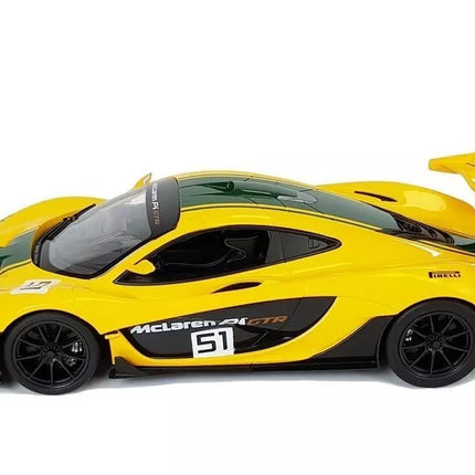 McLaren P1 GTR RASTAR 1:14 – geltonas nuotolinio valdymo automobilis (2.4G)