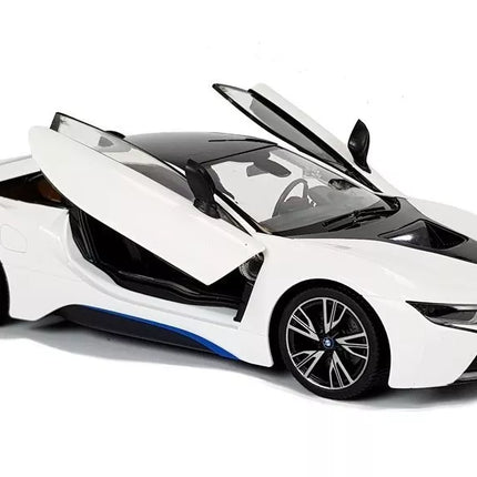 R/C automobilis BMW i8 Rastar 1:14 – baltas