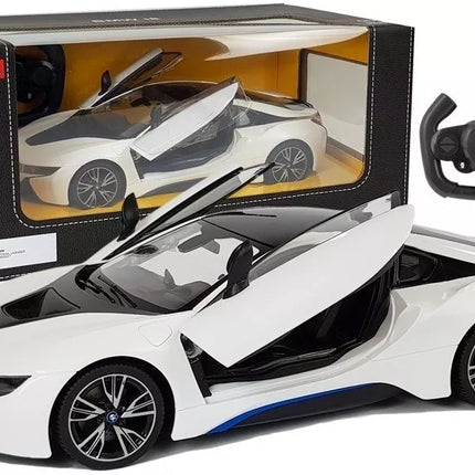 R/C automobilis BMW i8 Rastar 1:14 – baltas