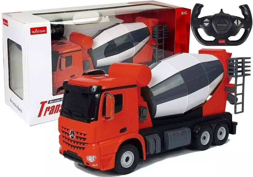 Automobilis R/C Mercedes-Benz Arocs Rastar 1:14 Raudonas