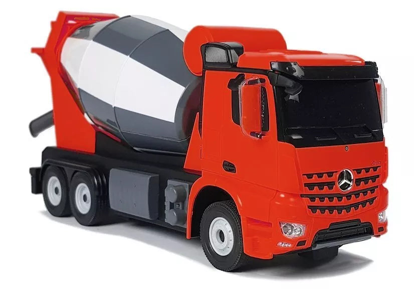 RC betono maišyklė Mercedes‑Benz Arocs Rastar 1:14 – raudona