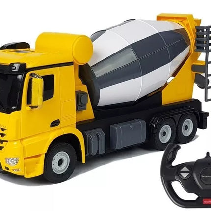 RC betono maišyklė Mercedes‑Benz Arocs Rastar 1:14 – geltona