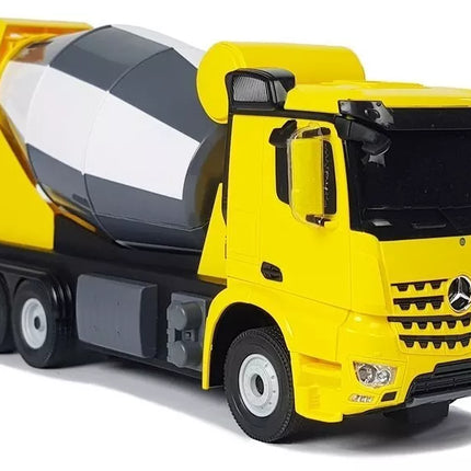 RC betono maišyklė Mercedes‑Benz Arocs Rastar 1:14 – geltona