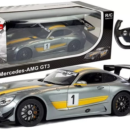 RC automobilis Mercedes AMG GT3 Rastar 1:14 – pilkas