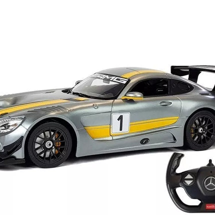 RC automobilis Mercedes AMG GT3 Rastar 1:14 – pilkas
