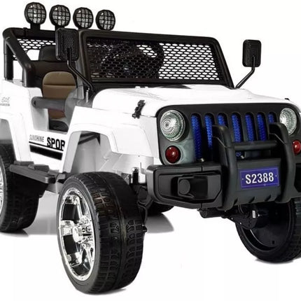 Elektrinis visureigis vaikams Jeep S2388 – baltas