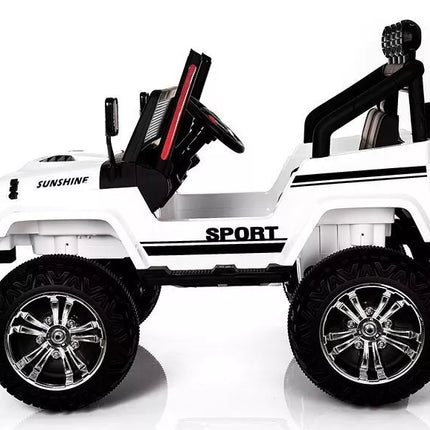 Elektrinis visureigis vaikams Jeep S2388 – baltas