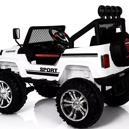 Elektrinis visureigis vaikams Jeep S2388 – baltas